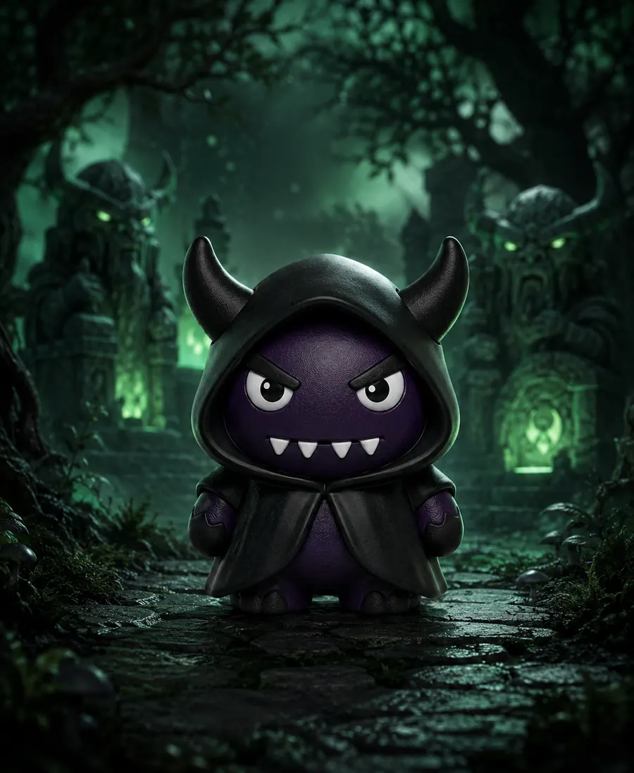 Darkz en un bosque oscuro y misterioso